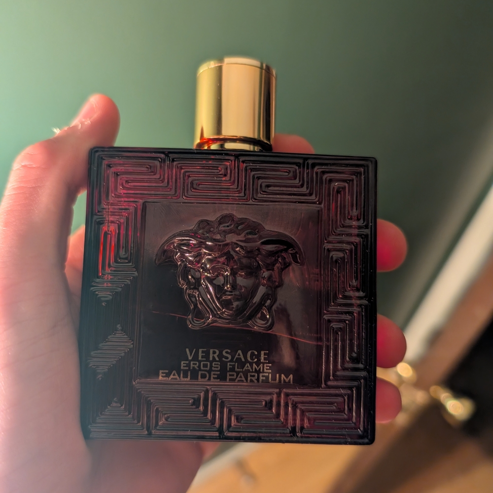 Versace Eros Flame Red and Gold Bottle